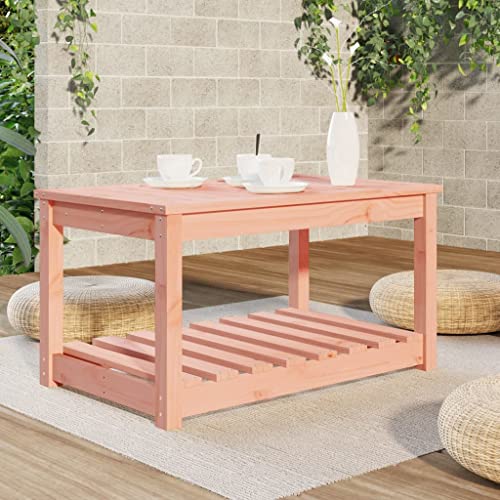 Myheimly Gartentisch, Couchtisch Holzrahmen, Beistelltisch mit Ablage, Terrassentisch Balkontisch Kaffeetisch Natürliches Douglasie,82.5 x 50.5 x 45 cm Myheimly Gartentisch, Couchtisch Holzrahmen, Beistelltisch mit Ablage, Terrassentisch Balkontisch Kaffeetisch Natürliches Douglasie,82.5 x 50.5 x 45 cm von Myheimly