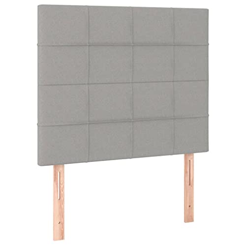 Myheimly Kopfteil Bettkopfteil mit Holzbeinen, Höhenverstellbar Polsterkopfteil für Bett, Betthaupt Bettzubehör Schlafzimmere 2 STK. Hellgrau 100x5x78/88 cm Stoff Hoch Myheimly Kopfteil Bettkopfteil mit Holzbeinen, Höhenverstellbar Polsterkopfteil für Bett, Betthaupt Bettzubehör Schlafzimmere 2 STK. Hellgrau 100x5x78/88 cm Stoff Hoch von Myheimly