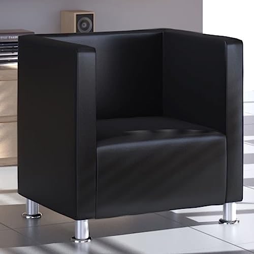 Myheimly Würfel-Sessel Clubsessel Barhocker Cocktailsessel Loungesessel Schwarz Kunstleder Myheimly Würfel-Sessel Clubsessel Barhocker Cocktailsessel Loungesessel Schwarz Kunstleder von Myheimly