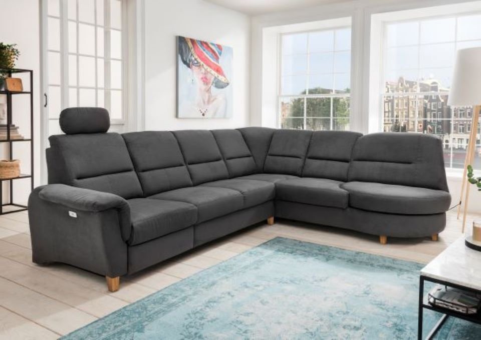 Myhomelando Ecksofa Paris II, mit Relaxfunktion, USB Anschluss, Kopfstütze, Drehsessel von Myhomelando