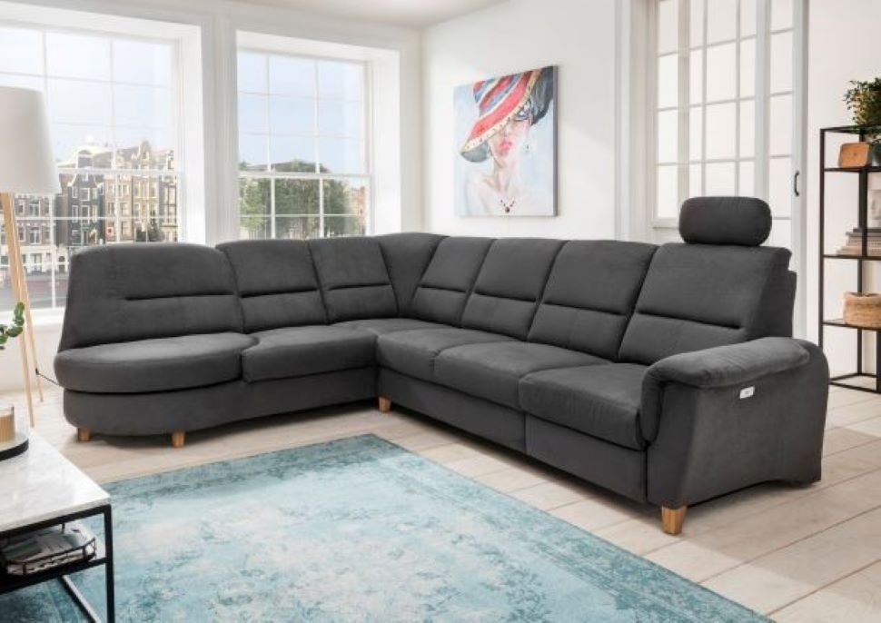 Myhomelando Ecksofa Paris II, mit Relaxfunktion, USB Anschluss, Kopfstütze, Drehsessel von Myhomelando