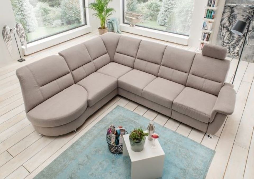 Myhomelando Ecksofa Paris II, mit Relaxfunktion, USB Anschluss, Kopfstütze, Drehsessel von Myhomelando