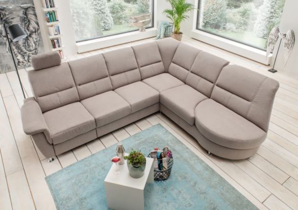 Myhomelando Ecksofa Paris II, mit Relaxfunktion, USB Anschluss, Kopfstütze, Drehsessel von Myhomelando