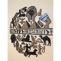 Mandala Wandbild, Wandbild Holz, Haus Dekoration, Ägypten Pyramide, Pyramide, Wand-Dekor, Wand-Dekor, Lotus, Puzzle-Wand-Dekor, Puzzle-Wand-Kunst von MylampDesign