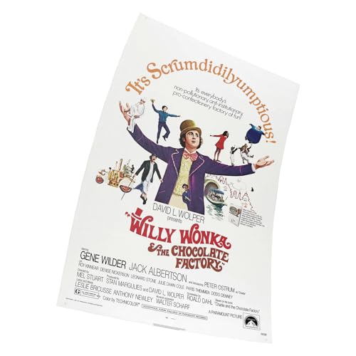 Willy Wonka and The Chocolate Factory (1971) Poster 38 cm x 58 cm (15 x 23 Zoll), Geschenk ohne Rahmen von N\A