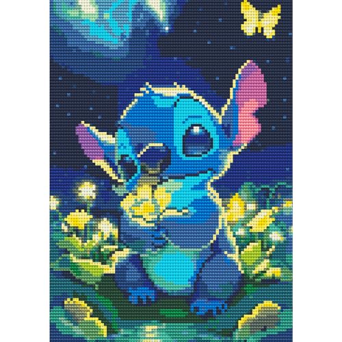 NAIMOER Cartoon Diamond Painting Stitch Diamant Painting Bilder, Diamond Painting Erwachsene Stitch Diamond Painting Bilder Cross Stickerei Set 5D Diamant Malerei für Home Décor 30x40cm von NAIMOER