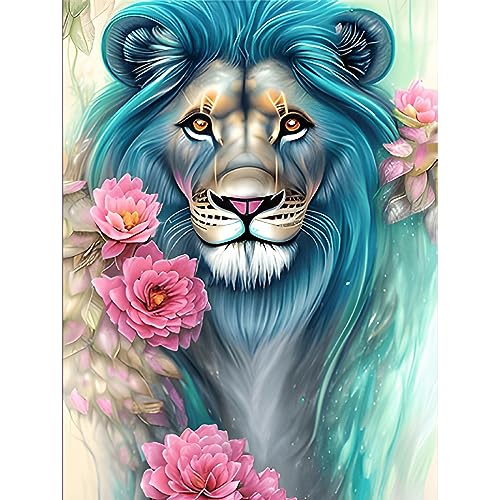 NAIMOER Diamond Painting Tiger Erwachsene, 5D Diamant Painting Bilder Tiere Erwachsene, DIY Tiger Diamond Painting Bilder Diamant Malerei Kinder Set für Home Dekor 30x40cm von NAIMOER