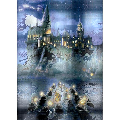 NAIMOER Schloss Diamond Painting Harry Pott Diamant Painting Bilder, Diamond Painting Erwachsene Diamond Painting Bilder Traumstadt 5D Diamant Malerei für Home Wand Décor(30x40cm) von NAIMOER