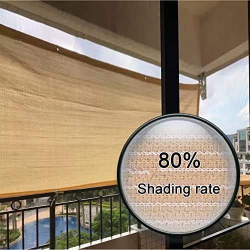 NANNUT Schattiernetz 80% Schattentuch 2x4m 3x5m 4x6m Sonnenschutz Netz UV-beständig Atmungsaktiv Sonnensegel Für Innenhof Garten Pergola Balkon (Color : Beige, Size : 3x5m) von NANNUT