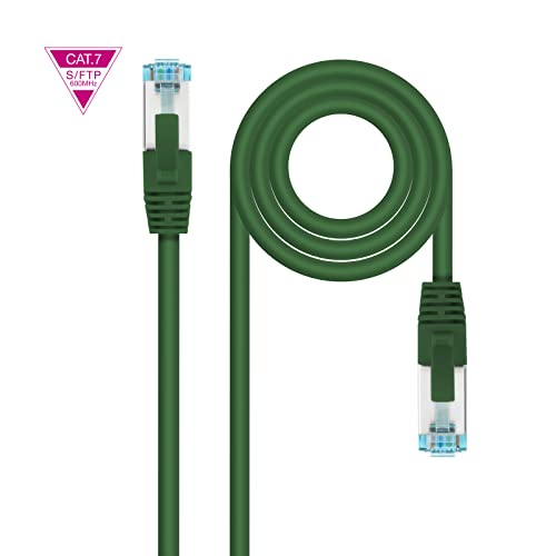 Nanocable 10.20.1700-L25-GR - Kat.7 600MHZ LSZH SFTP PIMF AWG26 Netzwerkkabel, Grün, 25 Zentimeter von NANOCABLE