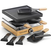 Raclettegerät für 4 Personen 750 w + Grill - RACWOOD4 Naturamix von NATURAMIX