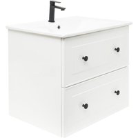 Badezimmermöbel mit Waschbecken Natural Forli 100x45x46 cm weiß (FORLI100BIU) - Naturel von NATUREL