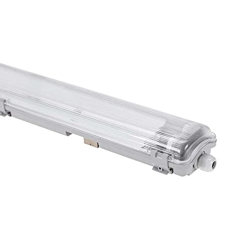 NCC-Licht LED Feuchtraumleuchte Wannenleuchte 127cm IP65 für 2 x T8 LED Röhre G13 120cm von NCC-Licht