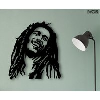 Bob Marley Holz Wanddekor, Reggae Wandkunst, Lied Singen, Rock, Rap, Vintage Geschenk, Geschenk Für Papa, Ihn, Dekoration, Laser Cut von NCSWOODART