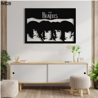 The Beatles Poster, Wandkunst, Musikwandzubehör, Holzwandkunst, Weihnachtsgeschenk Für Beatles-Liebhaber, Beatles-Spaßdekor von NCSWOODART