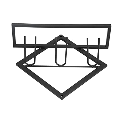 NDNCZDHC Metallwandmontage Wine Rack, Rhombus Weinflaschenhalter mit Doppelhaken, Weinprotokollregal für Weinkeller Heimatbar NDNCZDHC Metallwandmontage Wine Rack, Rhombus Weinflaschenhalter mit Doppelhaken, Weinprotokollregal für Weinkeller Heimatbar von NDNCZDHC