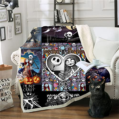 Kuscheldecken Gothic Rose Skelett Totenkopf Sherpa Wohndecken Dicke Decke Winter warm Sofadecken Vlies Decke Skull Motiv Flanell Bettdecke Schlafdecke für Erwachsene Kinder,A-13,150 * 200CM von NECEHY