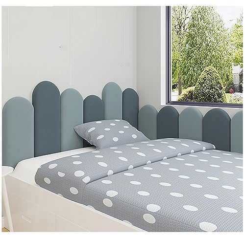 3D Wandpaneele Selbstklebend, PU Wasserdicht Bett Kopfteil Wandpaneele Gepolstert, Verdicktes 3,7 cm Wandverkleidung Selbstklebend, Wandkissen Zum Aufhängen für Wandkissen Kinderzimmer ( Farbe : D , G von NEPHRA