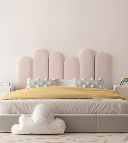 Wandpaneele Gepolstert, 3cm Dick Wandkissen Mit Befestigung Wandkissen Selbstklebend, für Wanddeko Schlafzimmer Wohnzimmer, Bett Kopfteil Einfach und Leicht zu Installieren ( Farbe : G , Größe : 200cm von NEPHRA