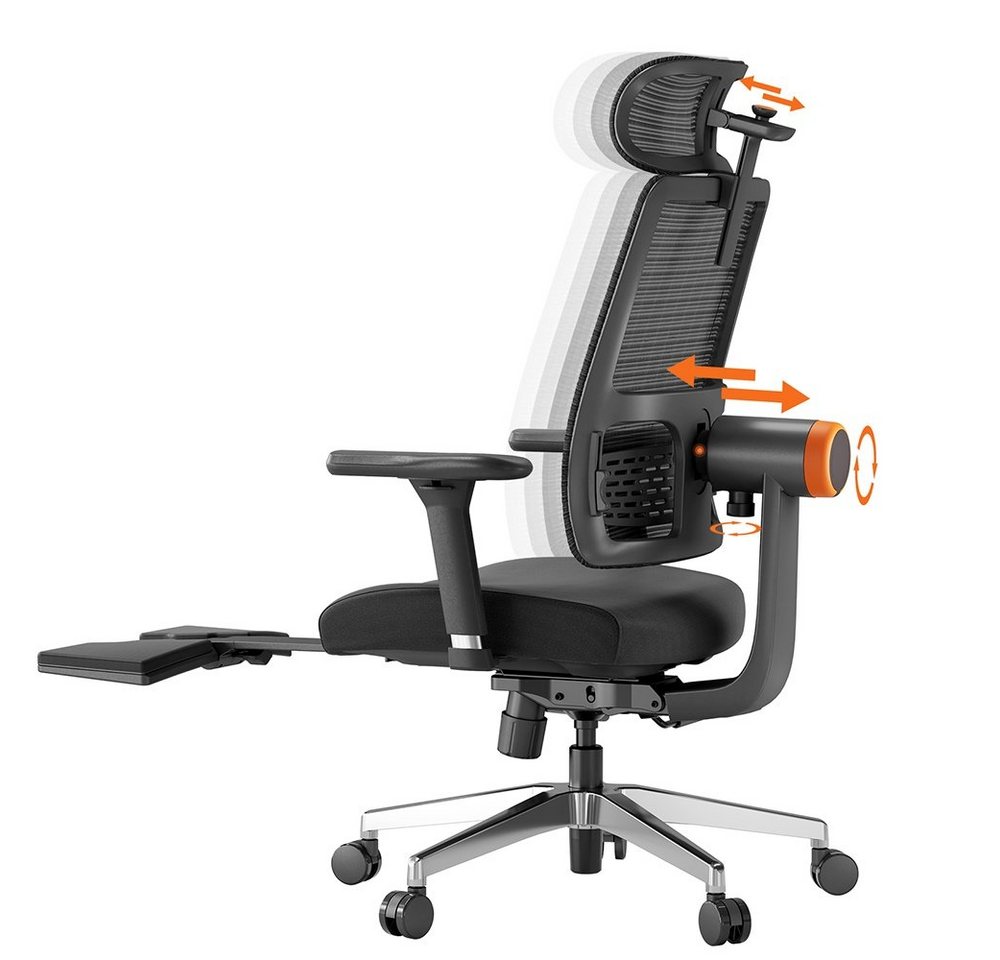 NEWTRAL Drehstuhl Magic-Pro Ergonomischer Bürostuhl, Gaming-Stuhl, Adaptive Unterstützung des unteren Rückens, Verstellbare Armlehne von NEWTRAL