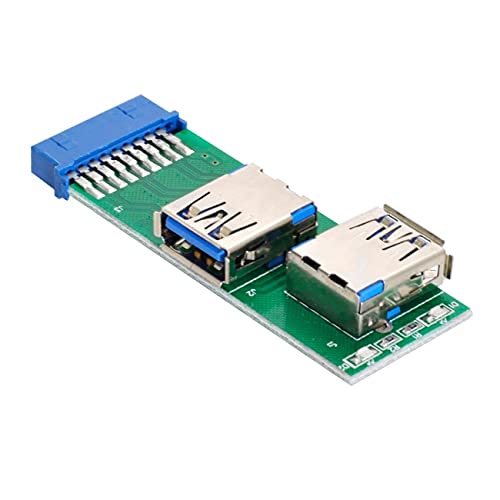 NFHK Dual Side USB 3.0 Typ A Buchse auf Motherboard 20pin 19pin Box Header Slot Adapter PCBA mit LED von NFHK