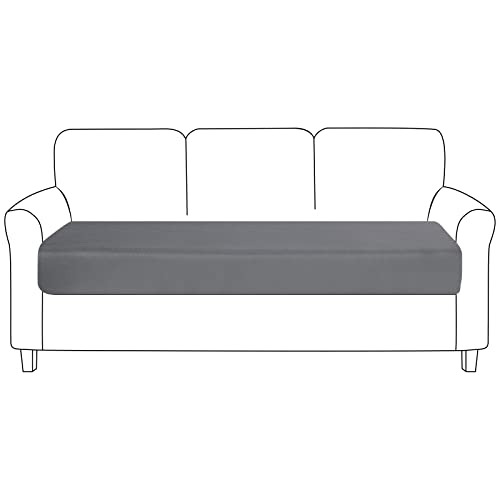 NIBESSER Sofa Sitzkissenbezug Stretch Kissenbezug Couch Blumen Kissenbezug Elastisch Husse Überzug Bezug rutschfest Für Sofa Sitzkissen von NIBESSER