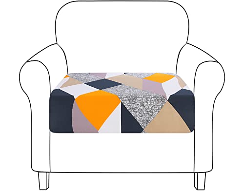 NIBESSER Sofa Sitzkissenbezug Stretch Kissenbezug Couch Blumen Kissenbezug Elastisch Husse Überzug Bezug rutschfest Für Sofa Sitzkissen von NIBESSER