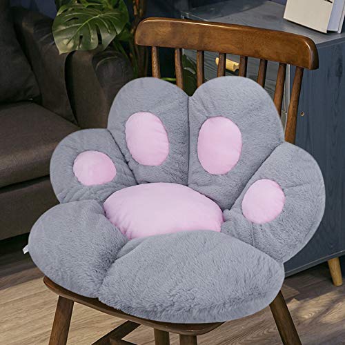 Niedlich Katzenpfoten Rückenkissen Sitzkissen Sofa Stuhlkissen Cat Paw Shape Lazy Sofa Plüsch Sitzkissen für Stuhl Krone Sesselkissen Dekorationskissen Bodenkissen für Esszimmer, Schlafzimmer, Büro von NICEYEA