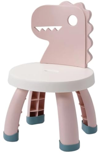 NICITA Dino Kinderstuhl Plastik für drinnen und draußen - Stuhl für Kinder im Outdoor/Garten oder Kinderzimmer nutzbar (rosa) von NICITA LITTLE ONE