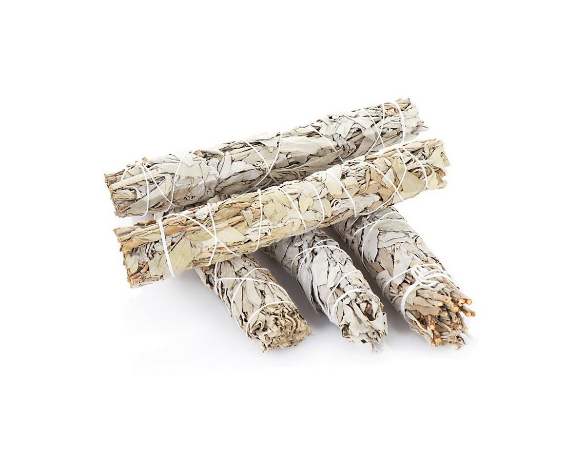 NKlaus Räucherstäbchen-Halter 5x Xl Weißer Salbei Smudge Sticks 65g Natur Salvia von NKlaus