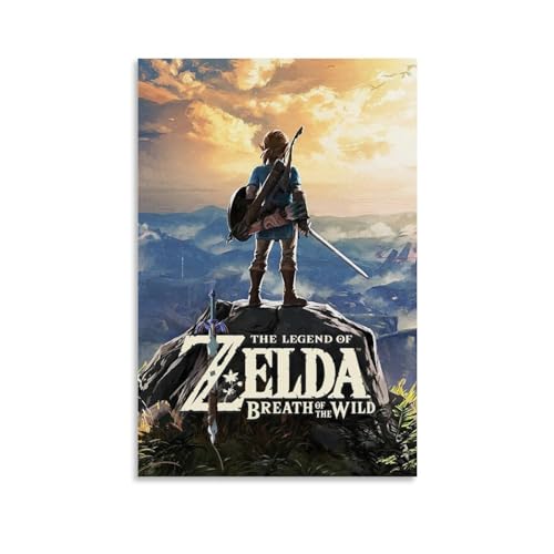 NLiangJi Klassisches Vintage-Filmposter, "The Legend of Zelda", dekoratives Gemälde, Leinwand, Wandposter und Kunstdruck, moderne Familienschlafzimmer-Dekoration, Poster, 30 x 45 cm von NLiangJi