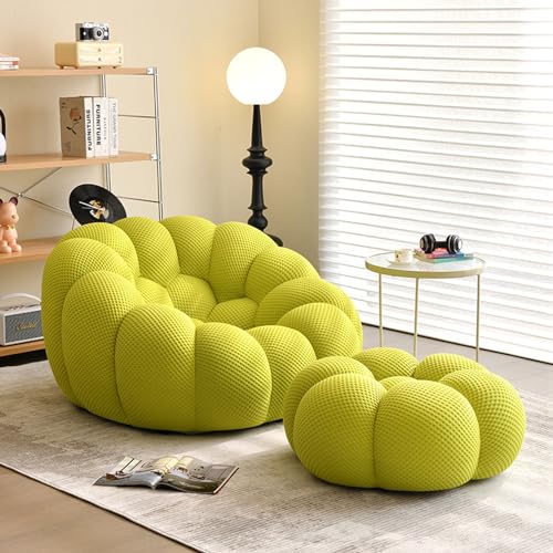 NNBDEY Gepolstertes Bubble-Sofa für eine Etage, modernes Bubbling-Sitzsack-Sofa, ultrabequemer 1-Sitzer-Sofasessel für den Kamin für Wohnzimmer, Schlafzimmer (Farbe: Orange) (Gelb, Einhei von NNBDEY