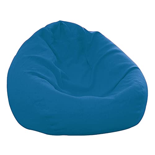NNBDEY Lazy Beanbag Chair – Bequemes Kunstleder-Sofa-Set für Erwachsene und Kinder – leerer Bezug – Orange von NNBDEY
