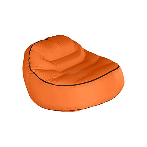 NNBDEY Sitzsack Lazy Bean Bag Aufblasbares Sofa Outdoor Luftkissenbett Haushalts-Einzelsitz Tragbarer Mittagspausen-Sofa-Stuhl Klappbarer Blasen von NNBDEY