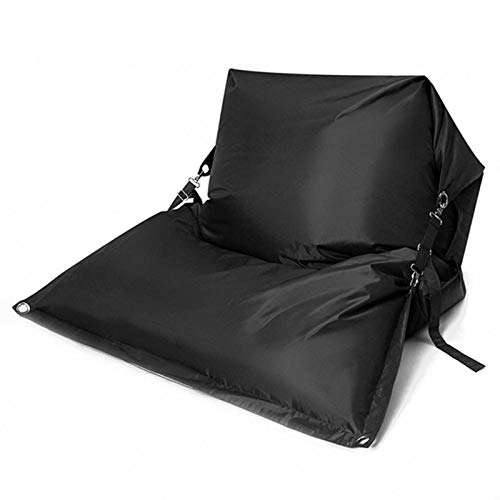 NNBDEY Sitzsack-Sofabezug, wasserabweisender Gaming-Stuhl Lazy Lounger Storage Sofa-Schonbezug für Erwachsene und Kinder, ohne Füllung,Schwarz von NNBDEY