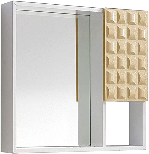 NOALED Badezimmer-Wandschrank, Badezimmerschrank zur Wandmontage für Zuhause oder Hotel, 27,5" x 27,5" x 4,7" Badezimmer-Spiegelschrank Wandmontierter Kosmetikspiegel-Aufbewahrungsschrank mit Spiegel von NOALED