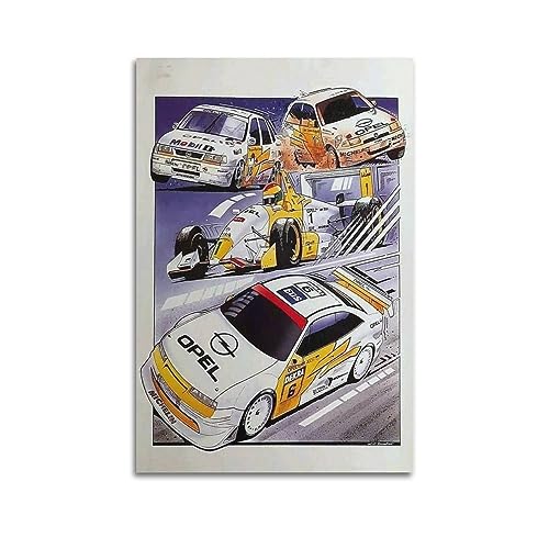 NOHF Anime-Auto-Poster für Opel Calibra, Wandkunstdruck, Retro-Ästhetik, Raumdekoration, Bürodekoration, 30 x 45 cm, ungerahmt von NOHF