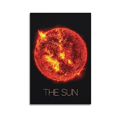 NOHF Poster "Die Sonne", Wandkunstdruck, Retro-Stil, ästhetische Raumdekoration, 30 x 45 cm, ungerahmt von NOHF