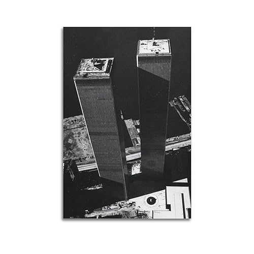 NOHF Vintage Fotografie Poster World Trade Center 1973 Poster, Wandkunstdruck, Retro-Ästhetik, Raumdekoration, Bürodekoration, 30 x 45 cm, ungerahmt von NOHF