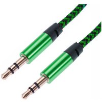 1 m gewebtes 3,5-mm-Aux-Kabel – Grün von NORTHIX