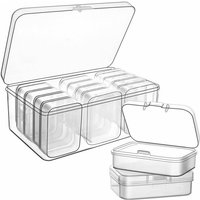 12 kleine Aufbewahrungsboxen - Kunststoff von NORTHIX