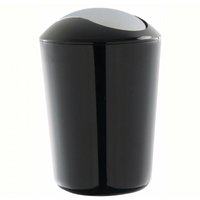 Abfalleimer mit Bügeldeckel - schwarzer Kunststoff - 5 l von NORTHIX