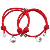 Paararmband mit Magnet - Rot von NORTHIX