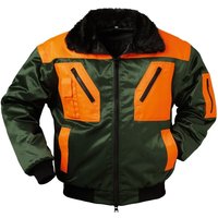 Rotdorn Waldarbeiter Pilot-Jacke Norway Grün/Orange, Gr.XXXXL von NORWAY