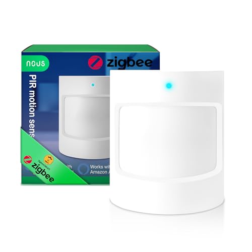 NOUS E2 ZigBee Bewegungsmelder, Bewegungssensor, Motion Sensor, Bewegungsmelder Alexa, Smart Bewegungsmelder, Smart Home, Home Assistant, ZigBee 3.0, MQTT, ZigBee2MQTT, Smart Life/Tuya App von NOUS