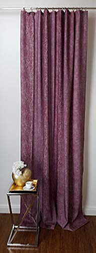 NOVUM fix Gardine Vorhang *1001 Nacht Violett * toller Druck auf Microfaser * leicht fließende Qualität *Blickdicht, leicht verdunklend * (145x245cm) von NOVUM fix