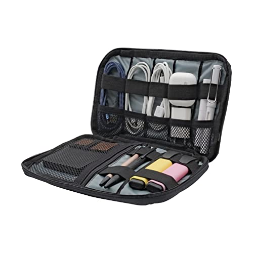 NPO Array Kabeltasche One Layer Kabel Organizer Tasche Organizer Tasche Cable Organizer Reise Gadgets Festplattentasche für Accessories Handy Ladekabel, Powerbanks, Kabel, Karten, Handys-(Grün) von NPO