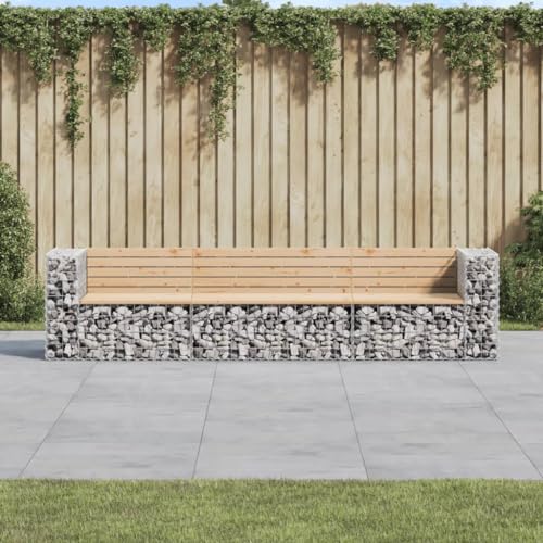 NQJIBUE Artikelgartenbank Gabion Design 287x71x65,5cm Kiefer Massivholz Outdoor Sitzbank Outdoor Sitzbank Outdoor Bänke NQJIBUE Artikelgartenbank Gabion Design 287x71x65,5cm Kiefer Massivholz Outdoor Sitzbank Outdoor Sitzbank Outdoor Bänke von NQJIBUE