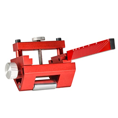 N&S Juvyig Schleifhilfe Stechbeitel Honing Guide - Werkzeug Holzbearbeitung Schleifstein Einstellbarer Winkel Messerschärfer für Meißel und Hobel 0-6,5 cm (Rot) von NS juvyig