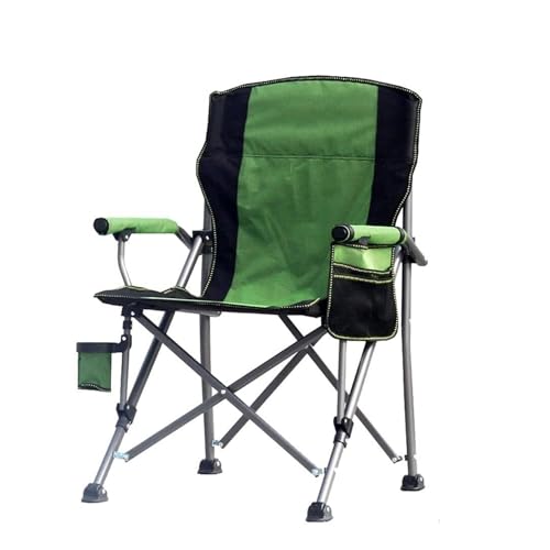 NTIYOU Stühle Campingstuhl, tragbarer Strandstuhl, langlebiger Klappstuhl, kann 220 Pfund tragen, mit Aufbewahrungstasche, Getränkehalter Outdoor (Color : C) von NTIYOU